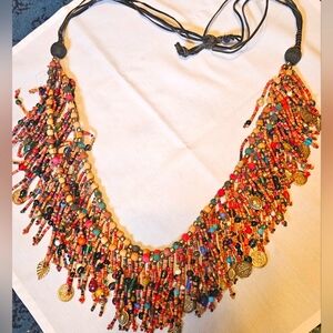 UNUSUAL ETHNIC/TRIBAL LONG NECKLACE OR BELT